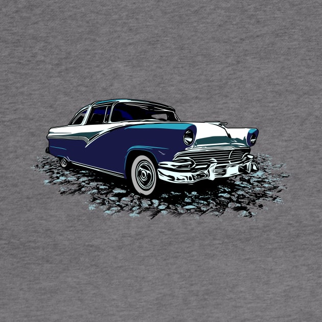 56 Ford Crown Victoria, 1956 blue and white Crown Vic by ZoeysGarage